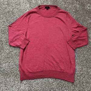 J. Crew Tippi merino wool sweater womens XL  Bright Pink classic preppy timeless